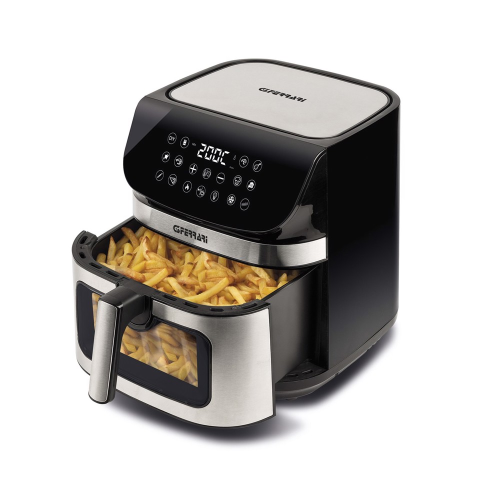 G3 Ferrari G10215 friggitrice Singolo 9 L Indipendente 2200 W Friggitrice ad aria calda Nero, Acciaio inox