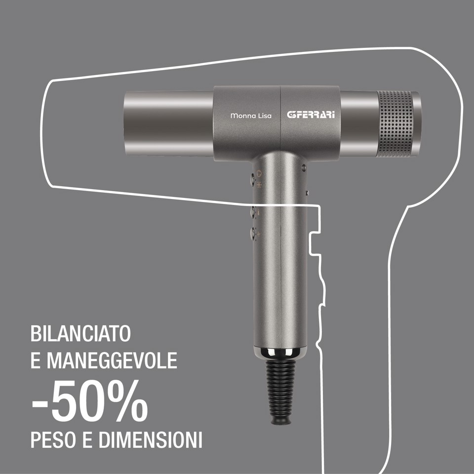 G3 Ferrari Monna Lisa asciuga capelli 2000 W Grigio