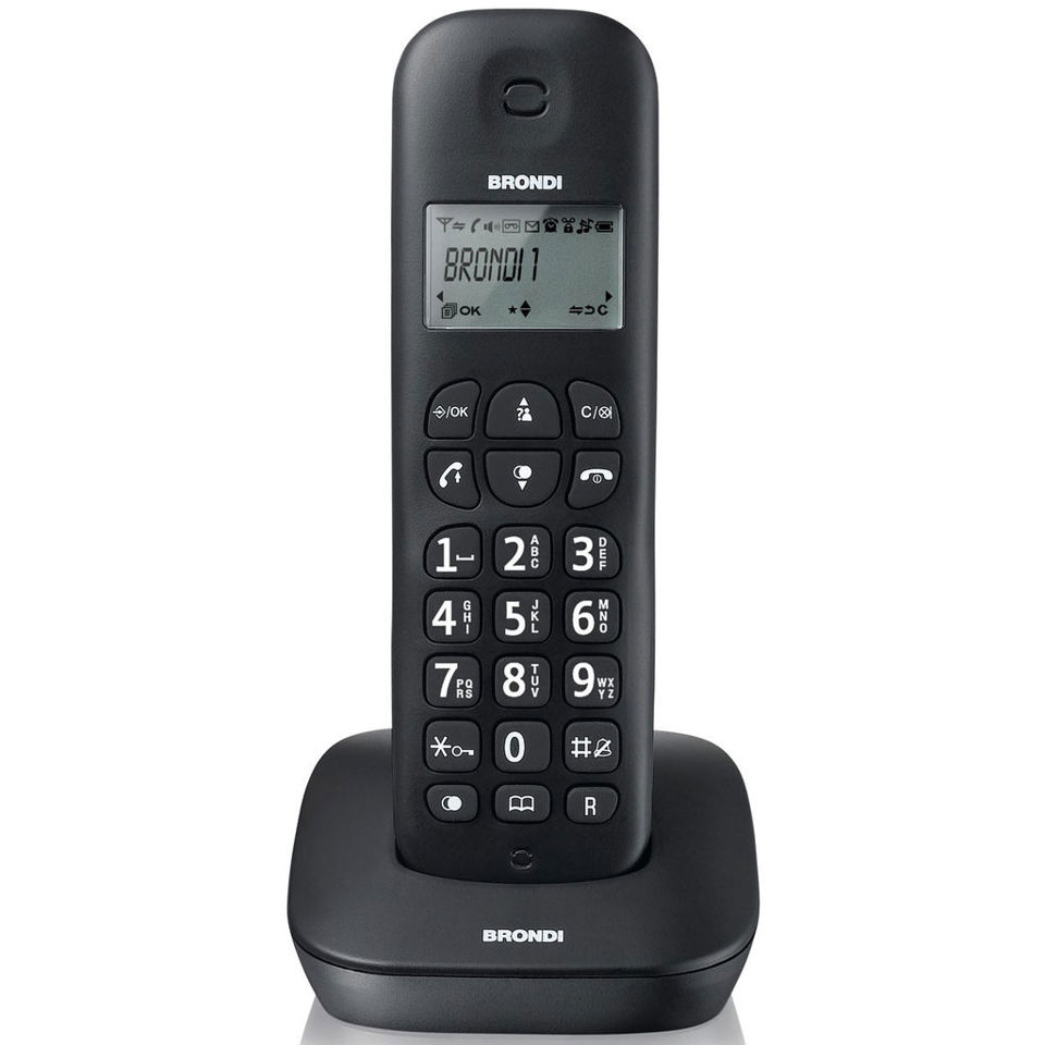 Brondi GALA Telefono DECT Identificatore di chiamata Nero