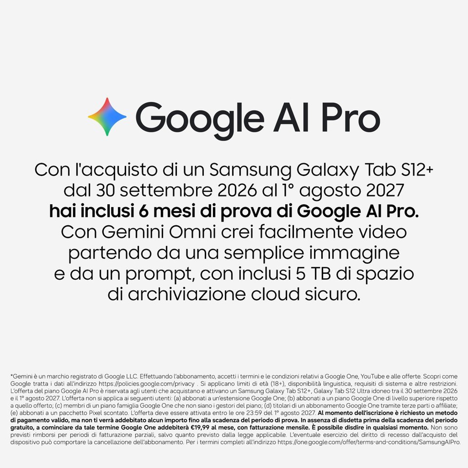 GALAXY TAB S12+ 256GB WI-FI