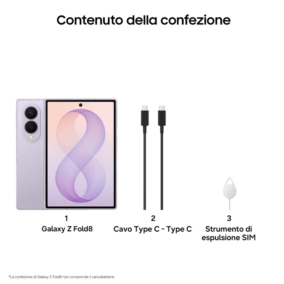 Galaxy Z Fold8 12GB RAM 256GB SSD Lavender