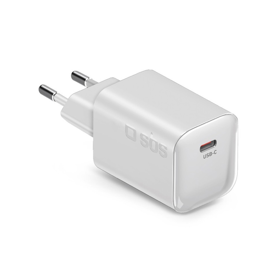 GaN wall charger 1x type-C 65W, white
