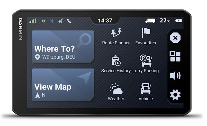 Garmin dēzl LGV720 navigatore Fisso 17,6 cm (6.95") TFT Touch screen 242 g Nero