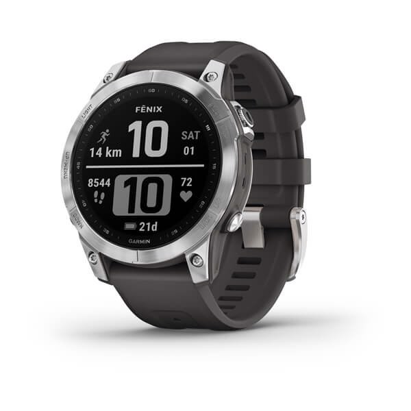 Garmin fenix 7 3,3 cm (1.3") MIP 47 mm Argento GPS (satellitare) - EX DEMO prodotto nuovo con imballo aperto