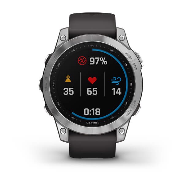 Garmin fenix 7 3,3 cm (1.3") MIP 47 mm Argento GPS (satellitare) - EX DEMO prodotto nuovo con imballo aperto