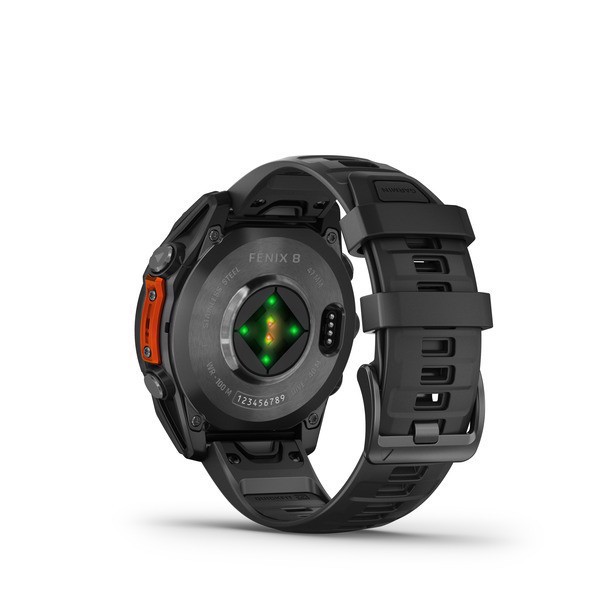 Garmin Fenix 8 3,56 cm (1.4") AMOLED 47 mm Digitale 454 x 454 Pixel Touch screen Nero Wi-Fi GPS (satellitare)