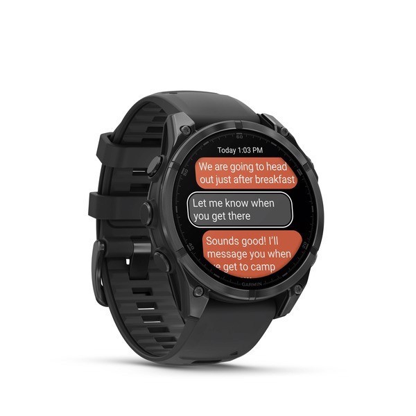Garmin Fenix 8 3,56 cm (1.4") AMOLED 47 mm Digitale 454 x 454 Pixel Touch screen Nero Wi-Fi GPS (satellitare)