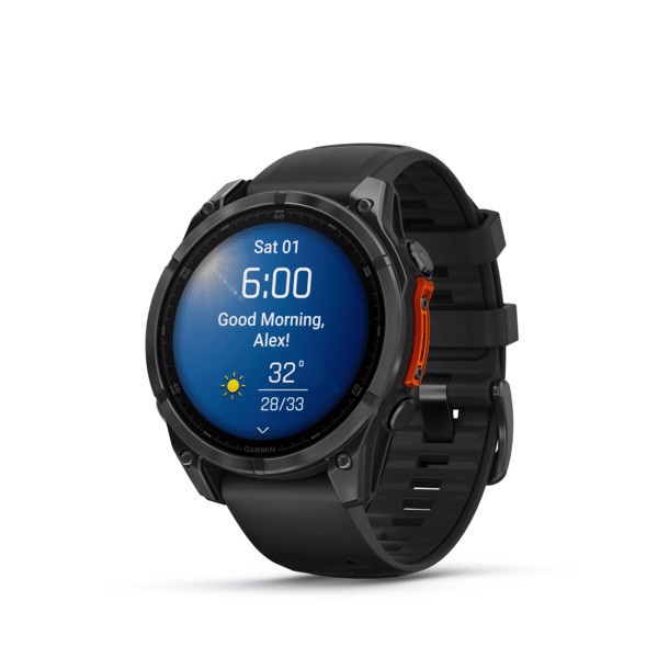 Garmin Fenix 8 3,56 cm (1.4") AMOLED 47 mm Digitale 454 x 454 Pixel Touch screen Nero Wi-Fi GPS (satellitare)