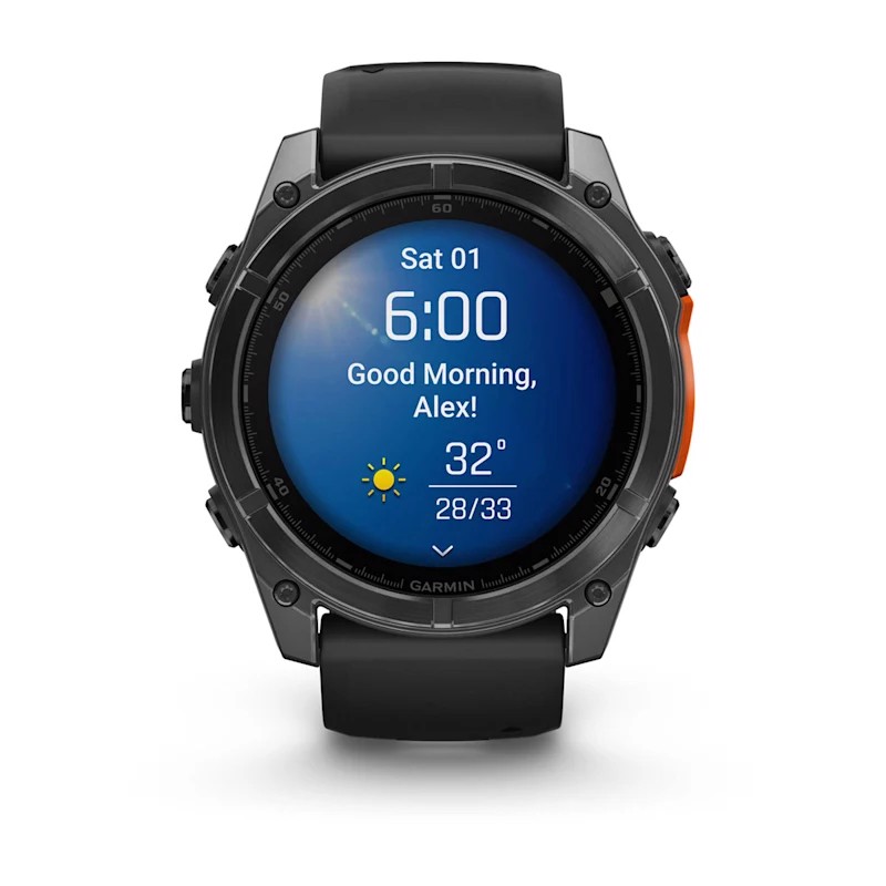 Garmin Fenix 8 3,56 cm (1.4") AMOLED 51 mm Digitale 454 x 454 Pixel Touch screen Grigio Wi-Fi GPS (satellitare)
