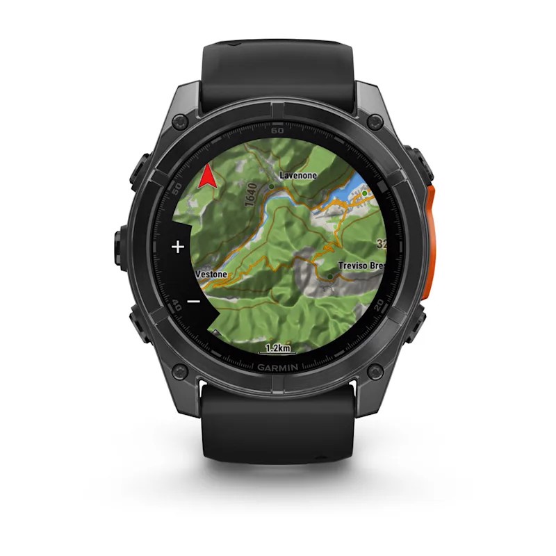 Garmin Fenix 8 3,56 cm (1.4") AMOLED 51 mm Digitale 454 x 454 Pixel Touch screen Grigio Wi-Fi GPS (satellitare)