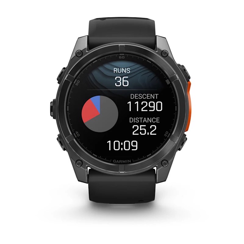Garmin Fenix 8 3,56 cm (1.4") AMOLED 51 mm Digitale 454 x 454 Pixel Touch screen Grigio Wi-Fi GPS (satellitare)
