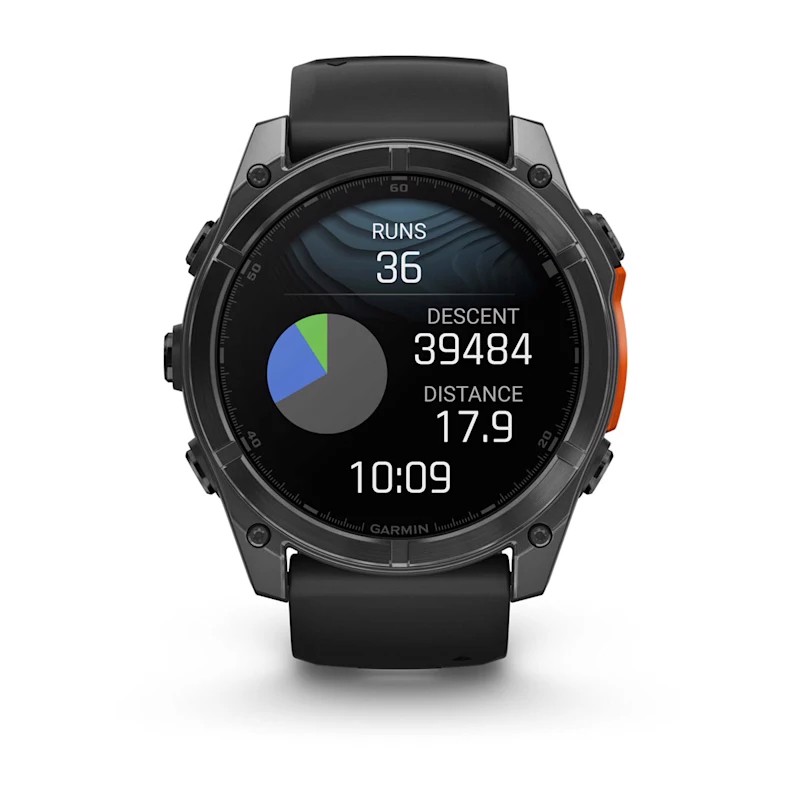 Garmin Fenix 8 3,56 cm (1.4") AMOLED 51 mm Digitale 454 x 454 Pixel Touch screen Grigio Wi-Fi GPS (satellitare)