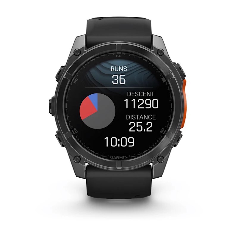 Garmin Fenix 8 3,56 cm (1.4") AMOLED 51 mm Digitale 454 x 454 Pixel Touch screen Grigio Wi-Fi GPS (satellitare)