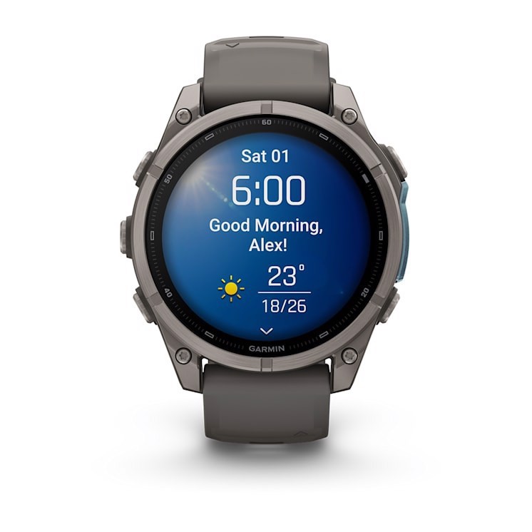 Garmin fēnix 9 3,56 cm (1.4") AMOLED 47 mm Digitale 454 x 454 Pixel Touch screen Titanio Wi-Fi GPS (satellitare)