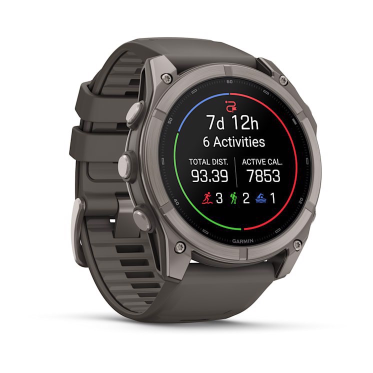 Garmin fēnix 9 3,56 cm (1.4") AMOLED 51 mm Digitale 454 x 454 Pixel Touch screen Titanio Wi-Fi GPS (satellitare)