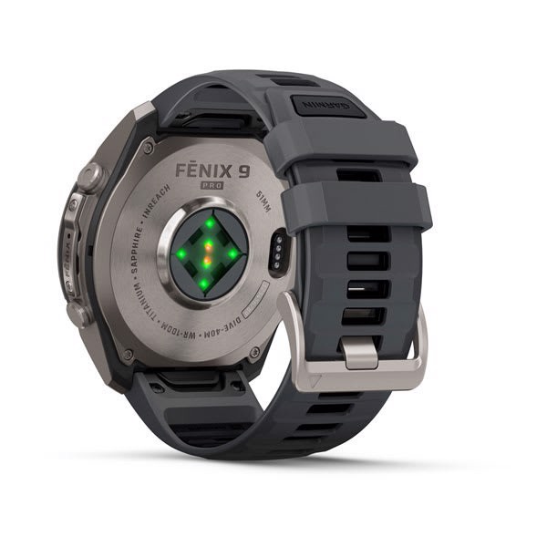 Garmin fēnix 9 Pro 3,56 cm (1.4") AMOLED 47 mm Digitale 454 x 454 Pixel Touch screen Titanio Wi-Fi GPS (satellitare)