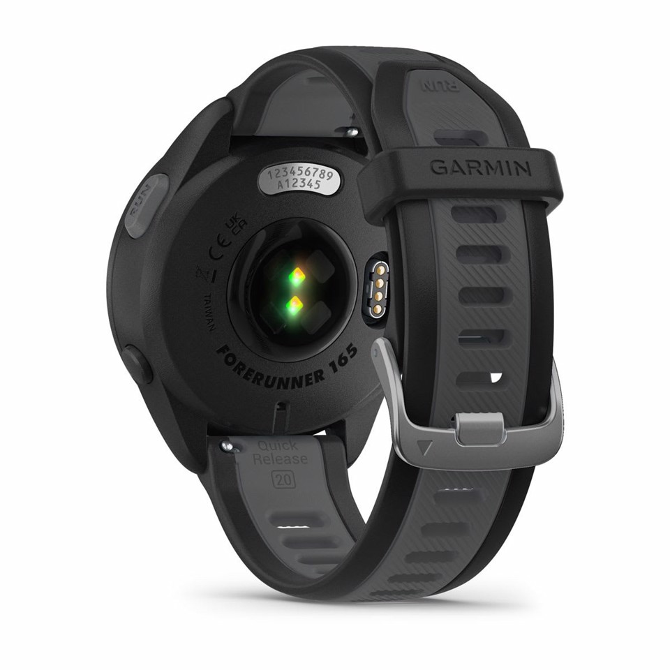 Garmin Forerunner 165 Music 3,05 cm (1.2") AMOLED 43 mm Digitale 390 x 390 Pixel Touch screen Nero GPS (satellitare)