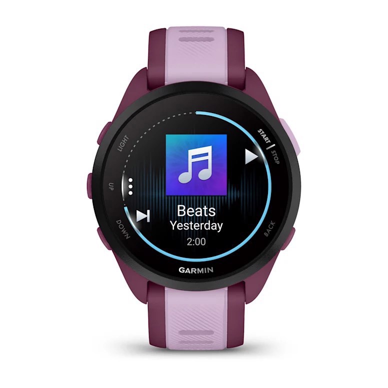 Garmin Forerunner 165 Music 3,05 cm (1.2") AMOLED 43 mm Digitale 390 x 390 Pixel Touch screen Viola GPS (satellitare)