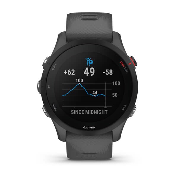 Garmin Forerunner 255 3,3 cm (1.3") MIP 46 mm Digitale 260 x 260 Pixel Touch screen Grigio Wi-Fi GPS (satellitare)