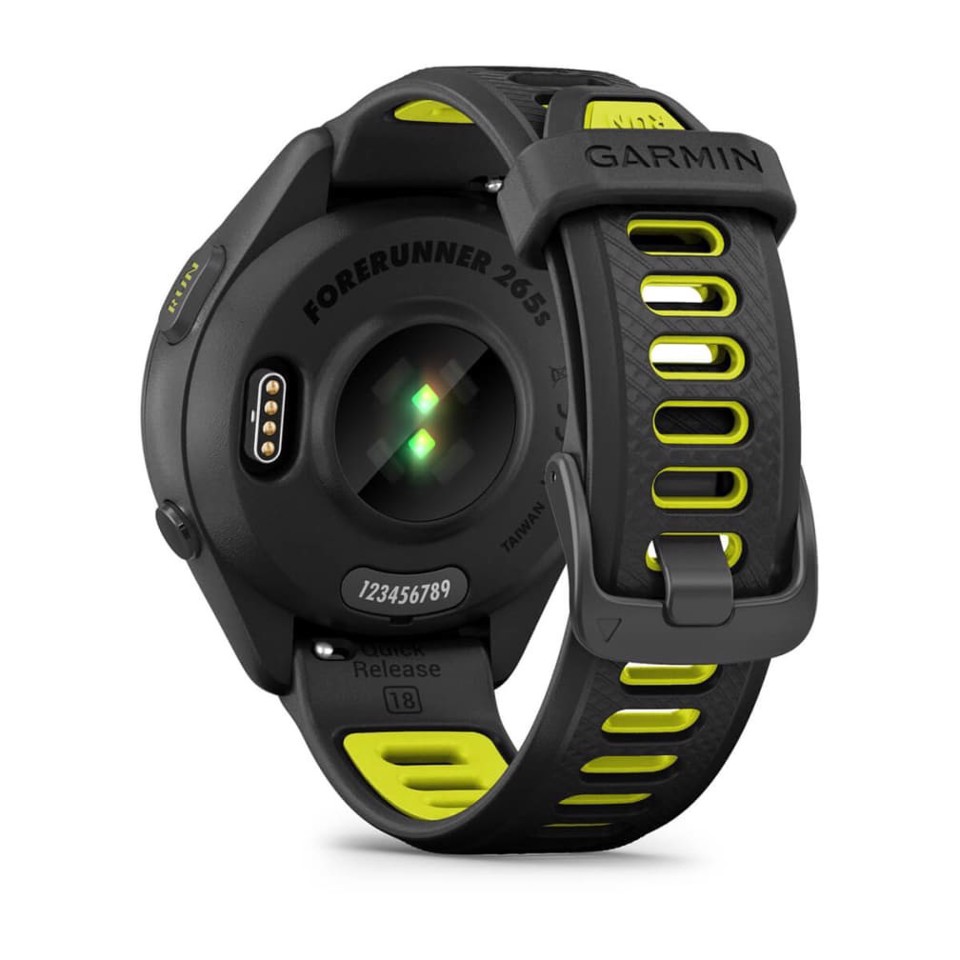 Garmin Forerunner 265S 2,79 cm (1.1") AMOLED 42 mm Digitale 360 x 360 Pixel Touch screen Nero, Grigio Wi-Fi GPS (satellitare)