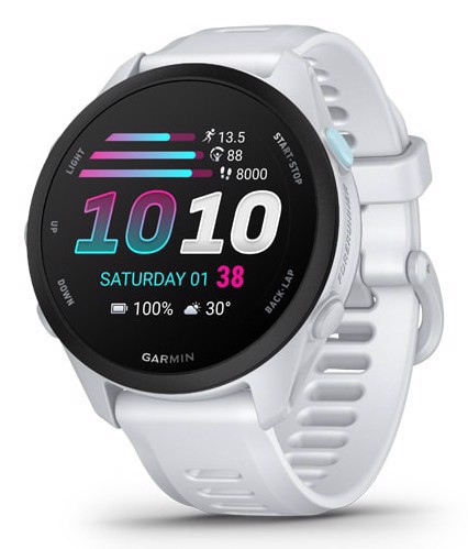Garmin Forerunner 70 3,05 cm (1.2") AMOLED 30 mm Digitale 390 x 390 Pixel Touch screen Bianco GPS (satellitare)