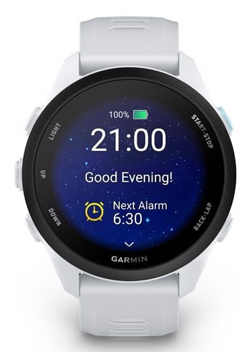 Garmin Forerunner 70 3,05 cm (1.2") AMOLED 30 mm Digitale 390 x 390 Pixel Touch screen Bianco GPS (satellitare)