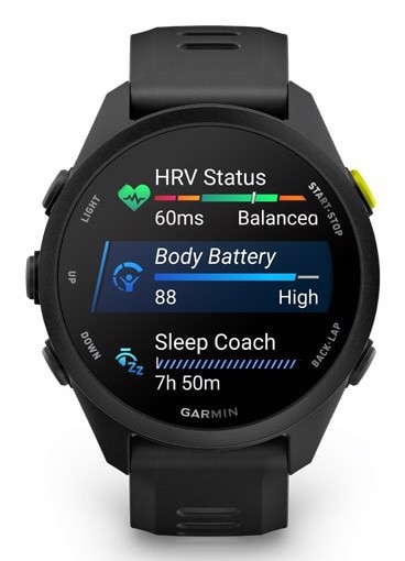 Garmin Forerunner 70 3,05 cm (1.2") AMOLED 30 mm Digitale 390 x 390 Pixel Touch screen Nero GPS (satellitare)