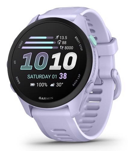 Garmin Forerunner 70 3,05 cm (1.2") AMOLED 43 mm Digitale 390 x 390 Pixel Touch screen Lavanda GPS (satellitare)