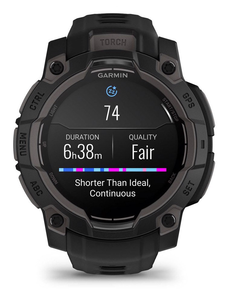 Garmin Instinct 3 AMOLED 3,05 cm (1.2") 45 mm Digitale 390 x 390 Pixel Touch screen Nero GPS (satellitare)