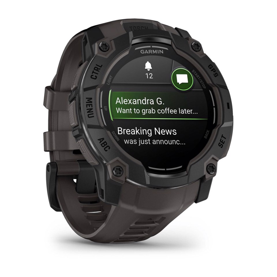 Garmin Instinct 3 AMOLED 3,3 cm (1.3") 50 mm Digitale 416 x 416 Pixel Touch screen Nero GPS (satellitare)