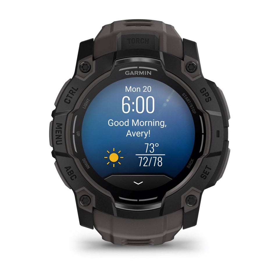 Garmin Instinct 3 AMOLED 3,3 cm (1.3") 50 mm Digitale 416 x 416 Pixel Touch screen Nero GPS (satellitare)