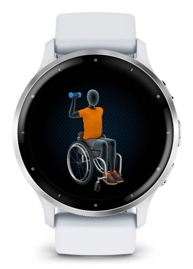 Garmin Venu 3 3,56 cm (1.4") AMOLED 45 mm Digitale 454 x 454 Pixel Touch screen Argento, Bianco Wi-Fi GPS (satellitare)