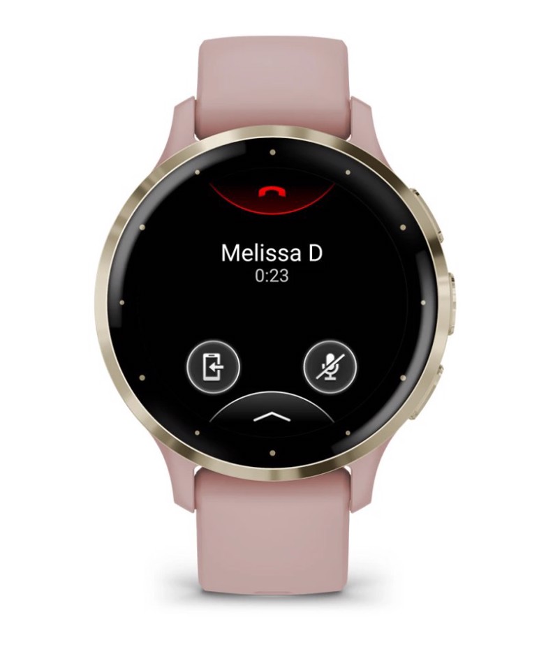 Garmin Venu 3S 3,05 cm (1.2") AMOLED 41 mm Digitale 390 x 390 Pixel Touch screen Oro, Rosa Wi-Fi GPS (satellitare)