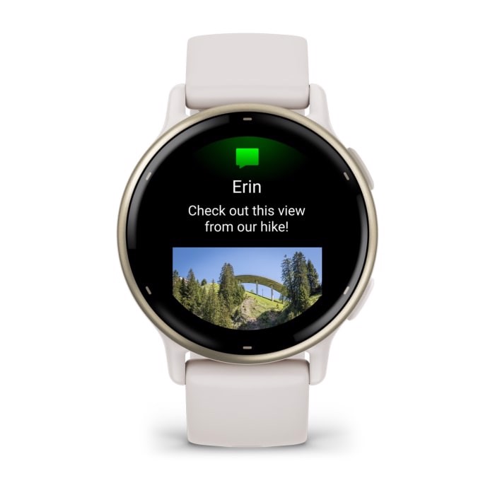 Garmin Vivoactive 5 3,05 cm (1.2") AMOLED Digitale 390 x 390 Pixel Touch screen Bianco Wi-Fi GPS (satellitare)