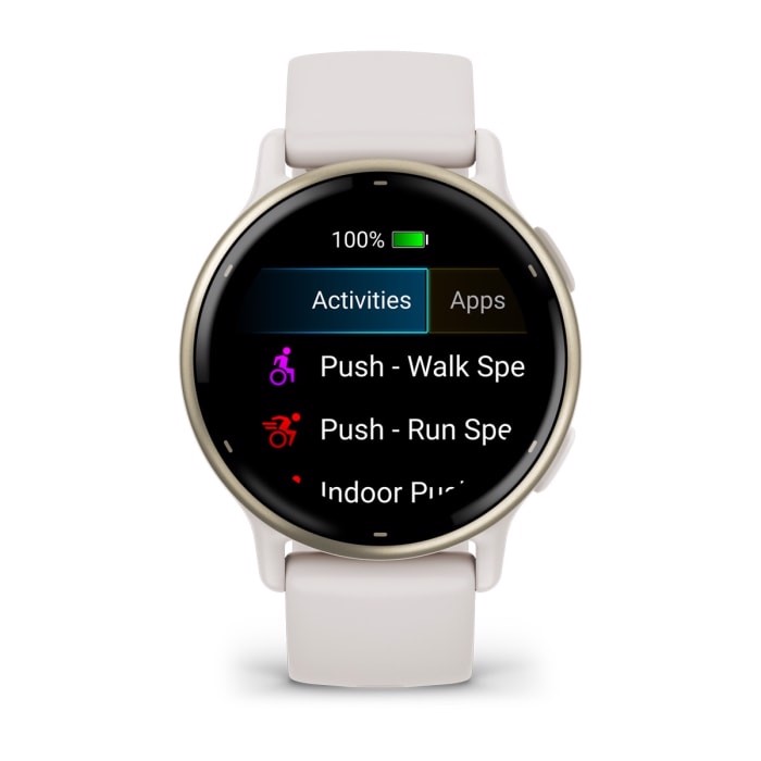 Garmin Vivoactive 5 3,05 cm (1.2") AMOLED Digitale 390 x 390 Pixel Touch screen Bianco Wi-Fi GPS (satellitare)
