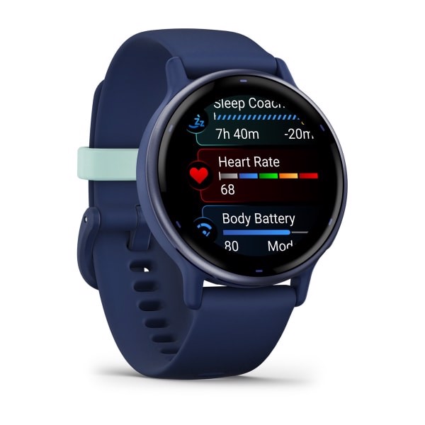 Garmin Vivoactive 5 3,05 cm (1.2") AMOLED Digitale 390 x 390 Pixel Touch screen Blu Wi-Fi GPS (satellitare) - EX DEMO prodotto nuovo con imballo aperto