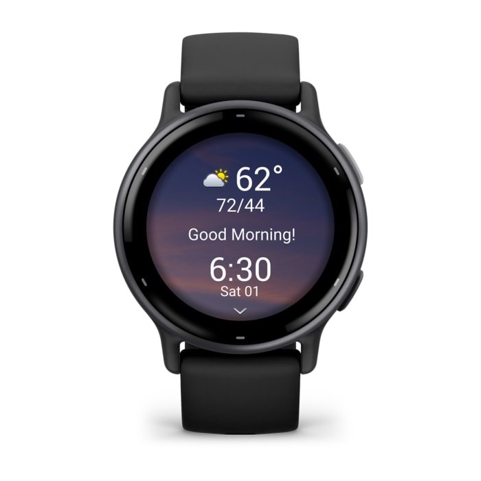 Garmin Vivoactive 5 3,05 cm (1.2") AMOLED Digitale 390 x 390 Pixel Touch screen Nero Wi-Fi GPS (satellitare)