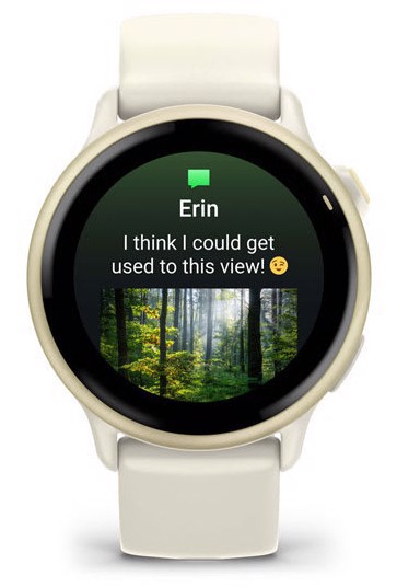 Garmin vívoactive 6 3,05 cm (1.2") AMOLED 42 mm Digitale 390 x 390 Pixel Touch screen Bianco Wi-Fi GPS (satellitare)