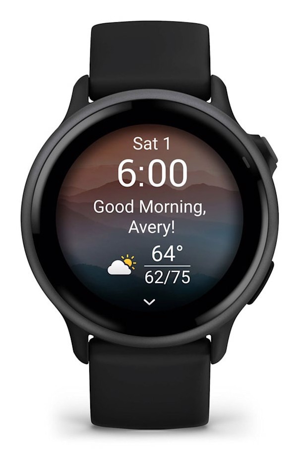 Garmin vívoactive 6 3,05 cm (1.2") AMOLED 42 mm Digitale 390 x 390 Pixel Touch screen Nero Wi-Fi GPS (satellitare)