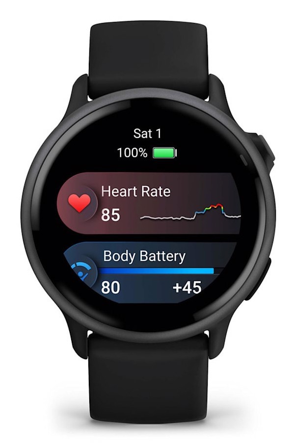 Garmin vívoactive 6 3,05 cm (1.2") AMOLED 42 mm Digitale 390 x 390 Pixel Touch screen Nero Wi-Fi GPS (satellitare)