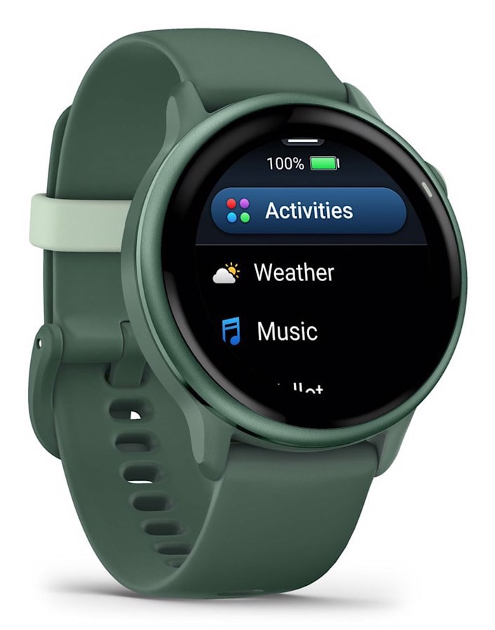 Garmin vívoactive 6 3,05 cm (1.2") AMOLED 42 mm Digitale 390 x 390 Pixel Touch screen Verde Wi-Fi GPS (satellitare)