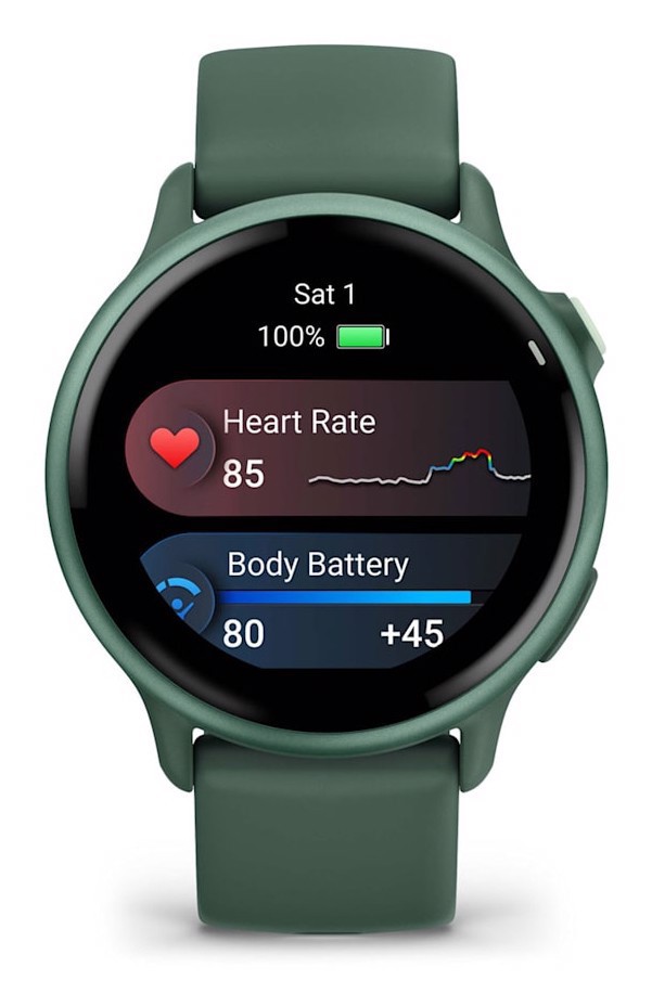 Garmin vívoactive 6 3,05 cm (1.2") AMOLED 42 mm Digitale 390 x 390 Pixel Touch screen Verde Wi-Fi GPS (satellitare)