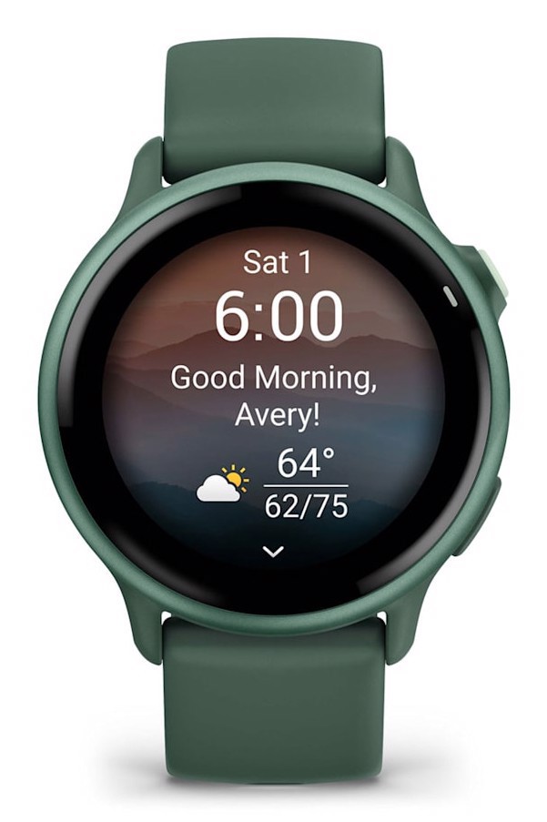 Garmin vívoactive 6 3,05 cm (1.2") AMOLED 42 mm Digitale 390 x 390 Pixel Touch screen Verde Wi-Fi GPS (satellitare)