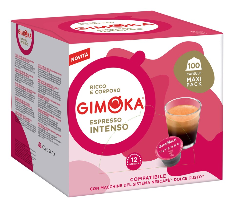 Gimoka Capsule Espresso Intenso compatibile Dolce gusto 100 pz