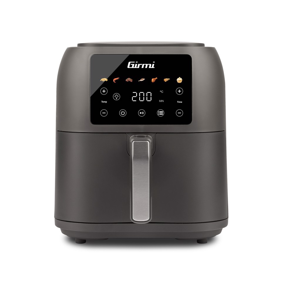 Girmi Friggitrice ad Aria 1700W 8 Litri digitale e con Ricettario ECOFRIT DEEP