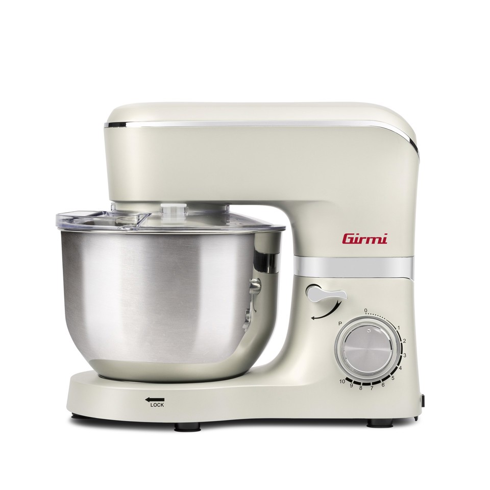Girmi IM47 Sbattitore con base 1300 W Beige, Acciaio inossidabile