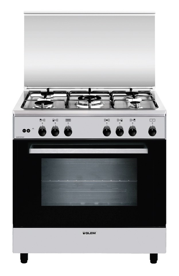 Glem Gas A855GI cucina Elettrico/Gas Acciaio inox