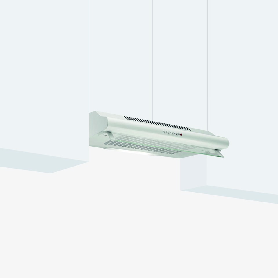 Glem Gas GHC631WH cappa aspirante Incassato Bianco 235 m³/h