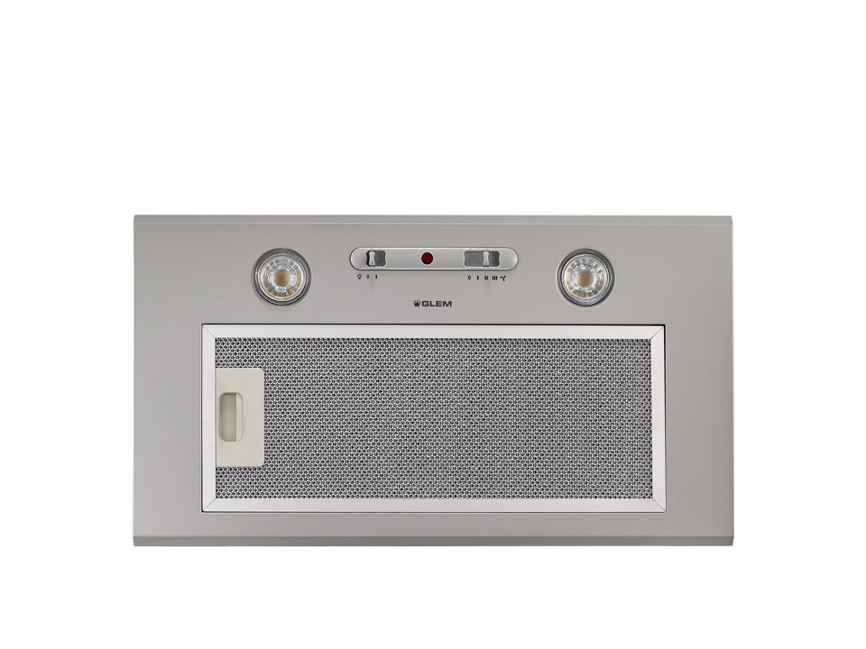 Glem Gas GHF527SI cappa aspirante Integrato Argento 260 m³/h