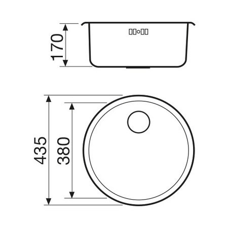 Glem Gas GLR43X2 lavello Lavello ad incasso Cerchio Acciaio inossidabile